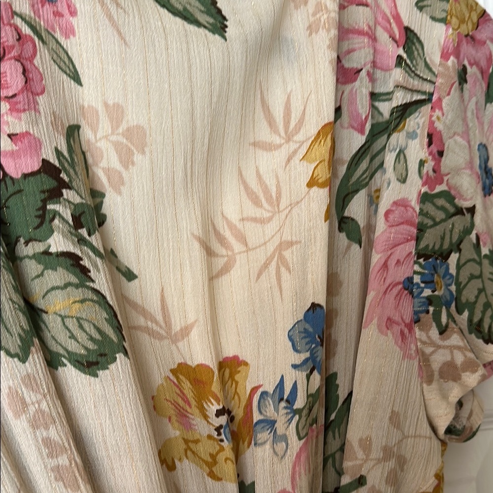 Auguste The Label Cream Ruffled Wrap Sundress - Picture 4 of 4